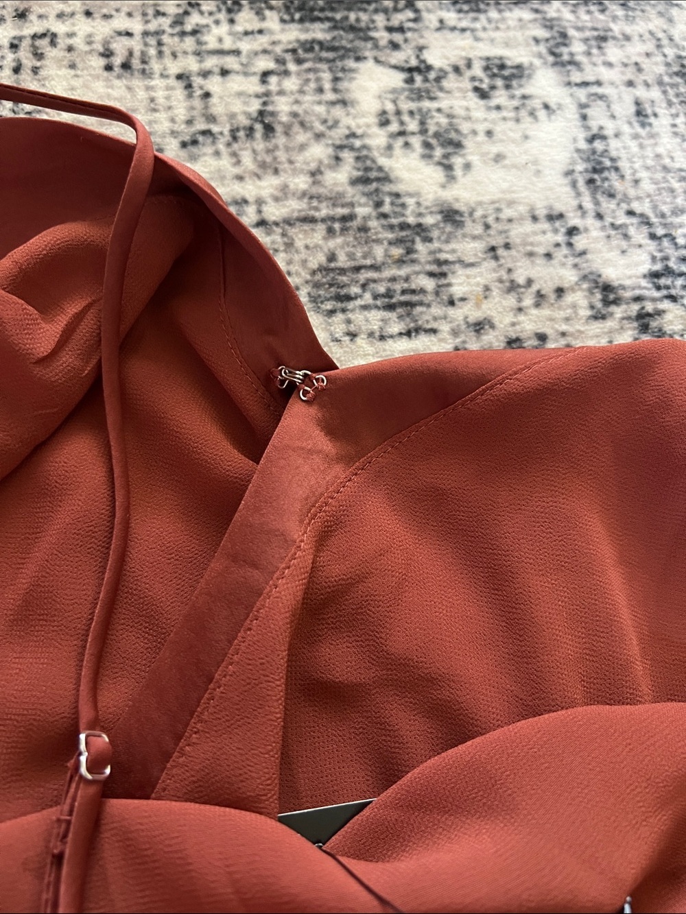 Express polyester Rust Asymmetrical Cami - Picture 5 of 8